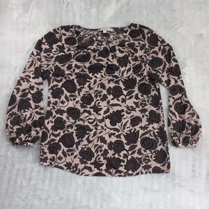 Loft Pop-over Top 3/4 Sleeve Loose Fit